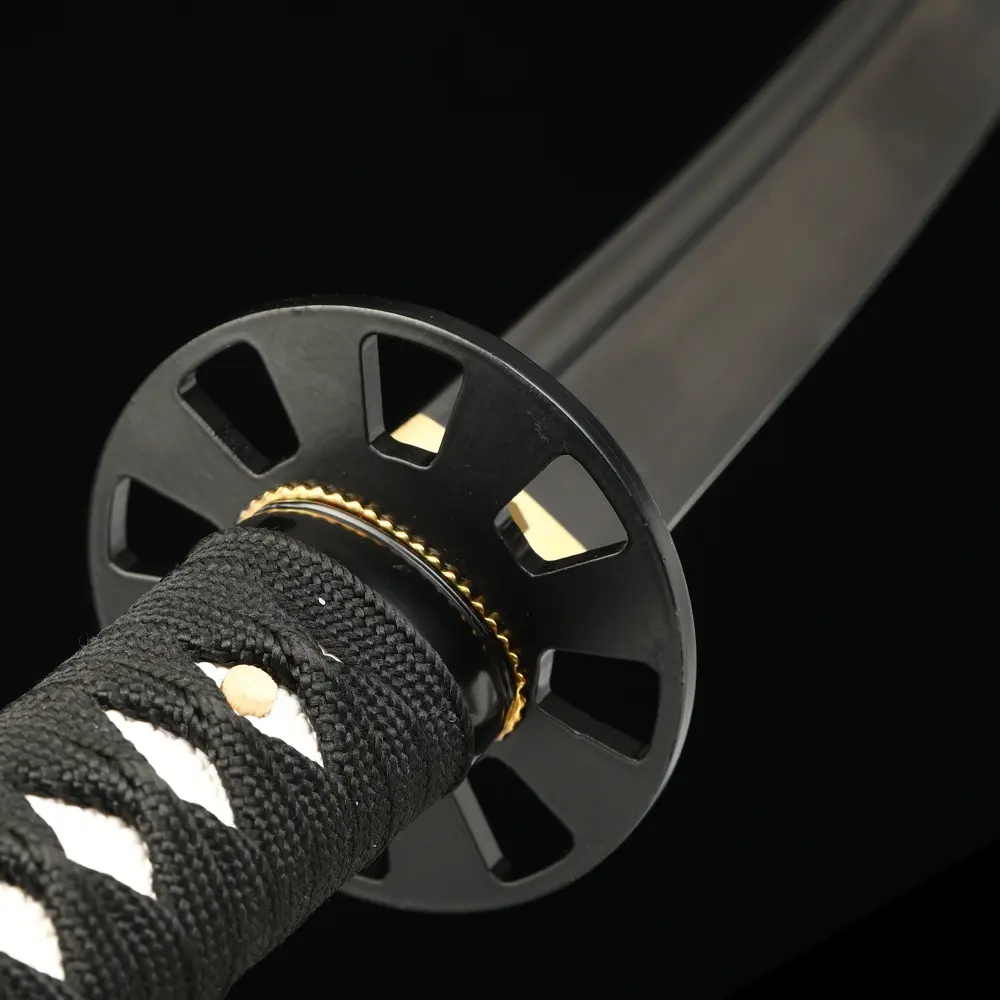 1065 Carbon Steel Katana with Black Piano Lacquer Saya - Dragon