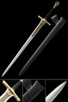 Medieval Knight Bastard Sword Stainless Steel Blade