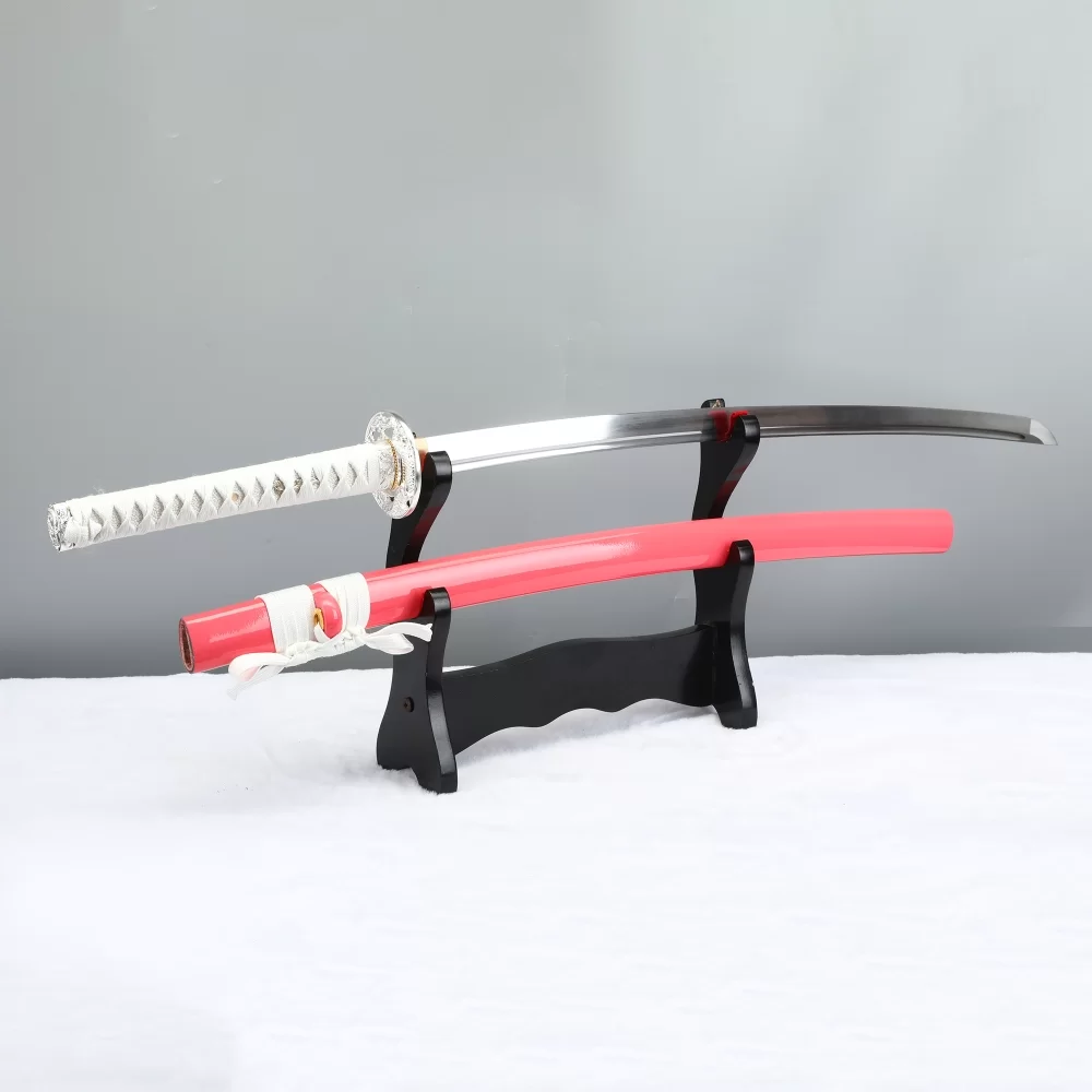 Manganese Steel Sharp-edged Blade Katana With Pink Scabbard