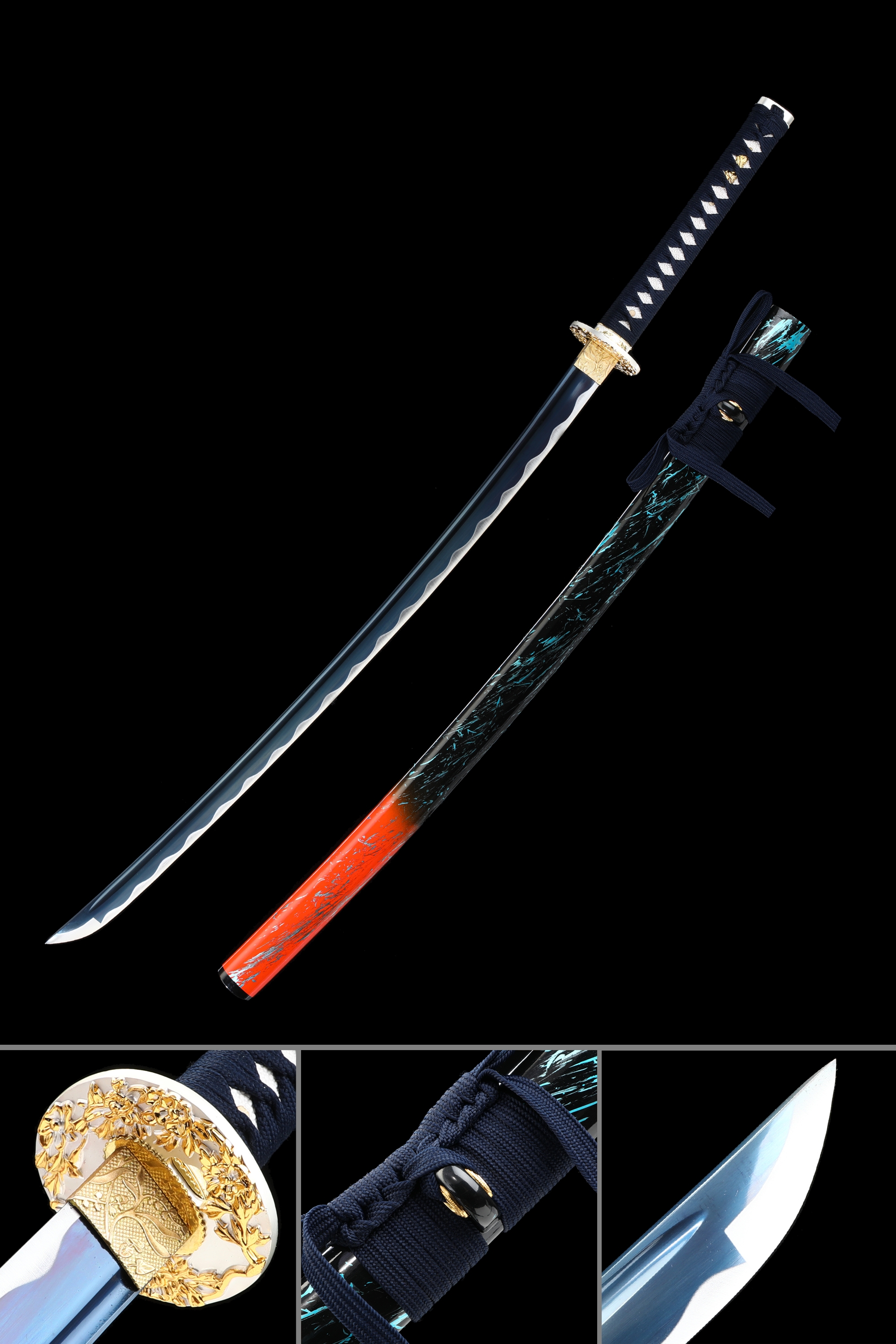 Handmade 1060 Carbon Steel Full-tang Katana Sword