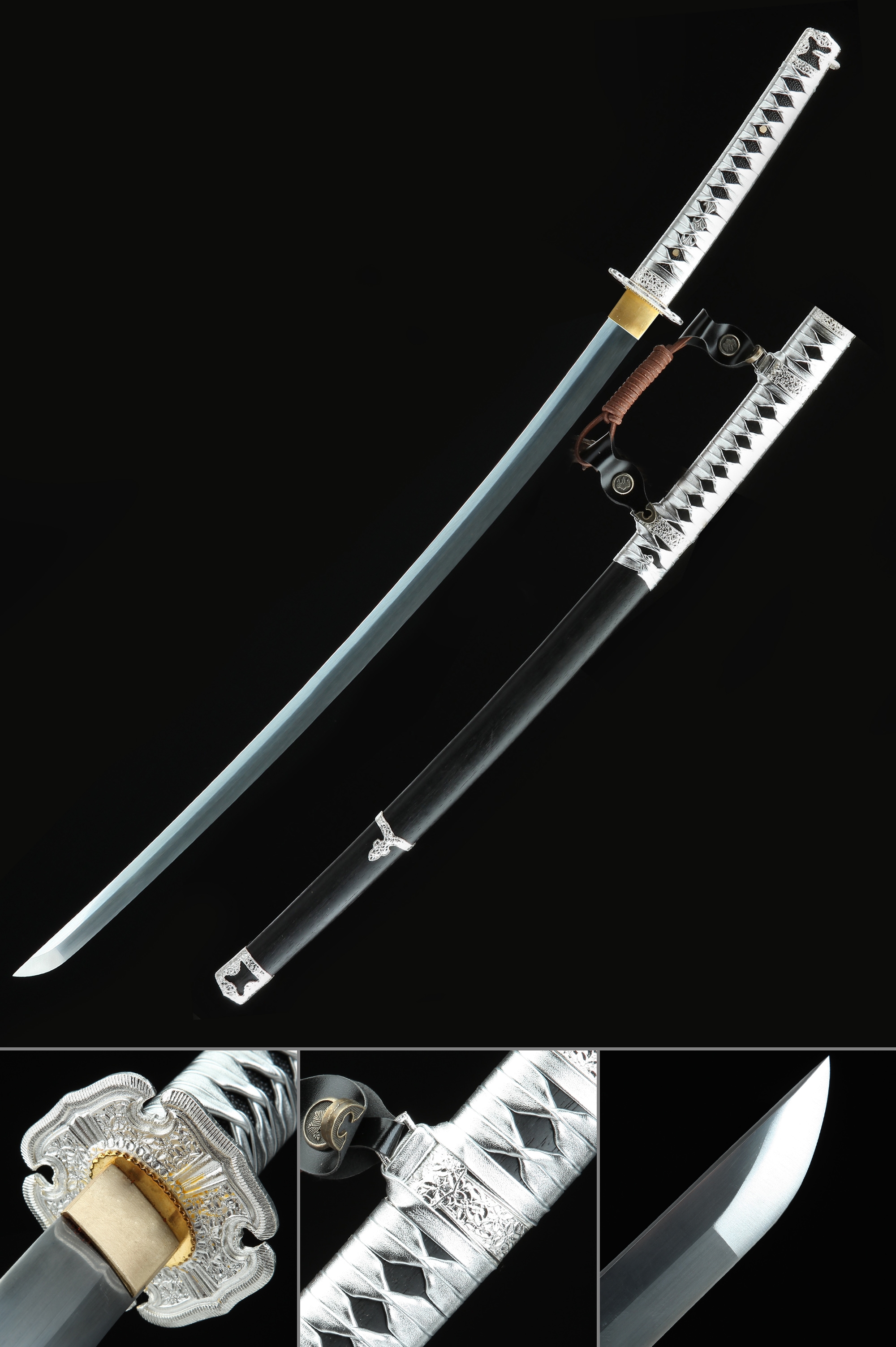 Handmade Japanese Tachi Odachi Sword High Manganese Steel Full Tang