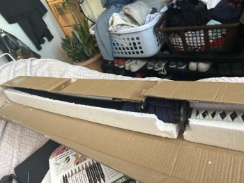 Handmade Ghost Of Tsushima Katana Sword With Blue Blade