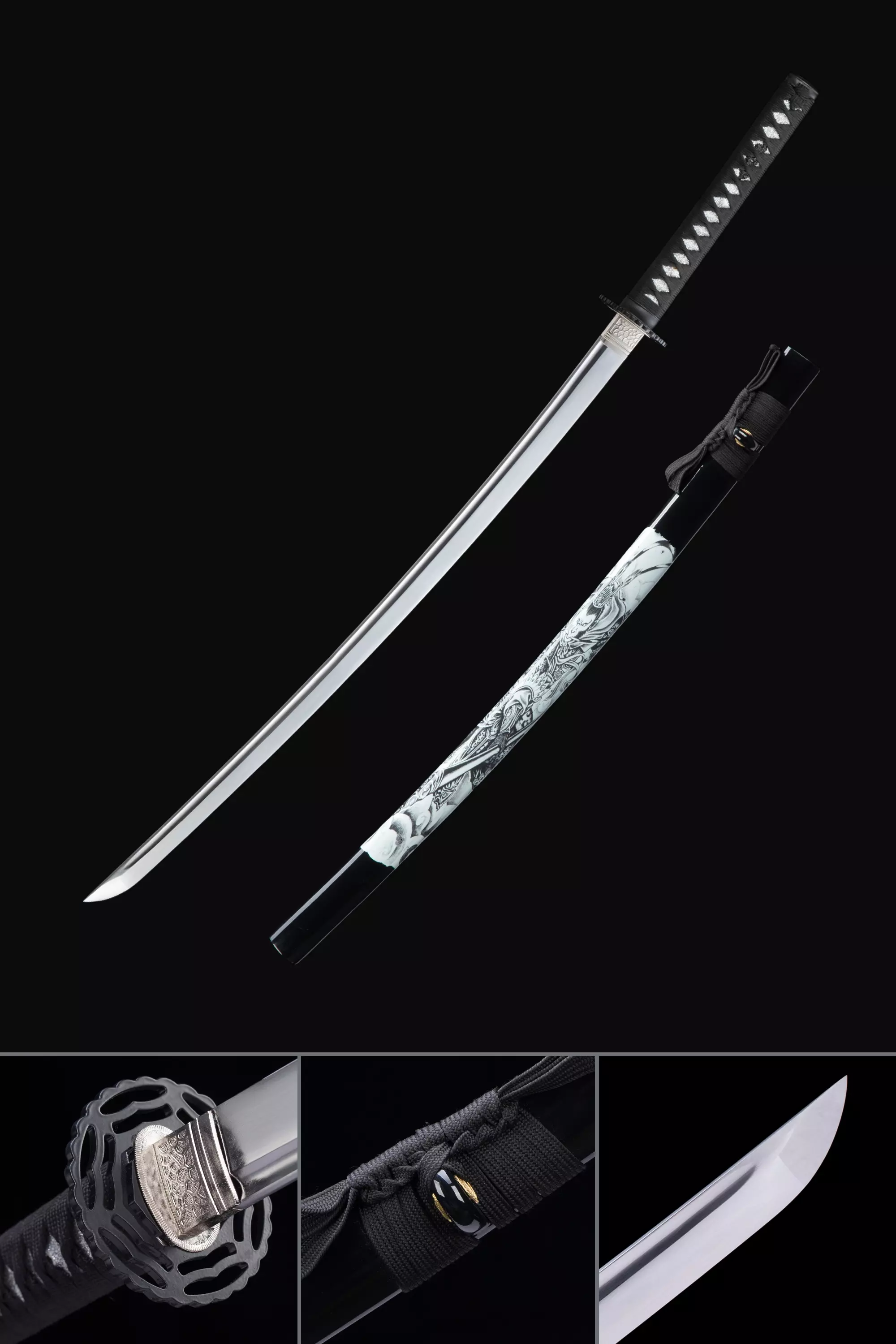 Manganese Steel Katana | Handmade Japanese Katana Sword High Manganese ...