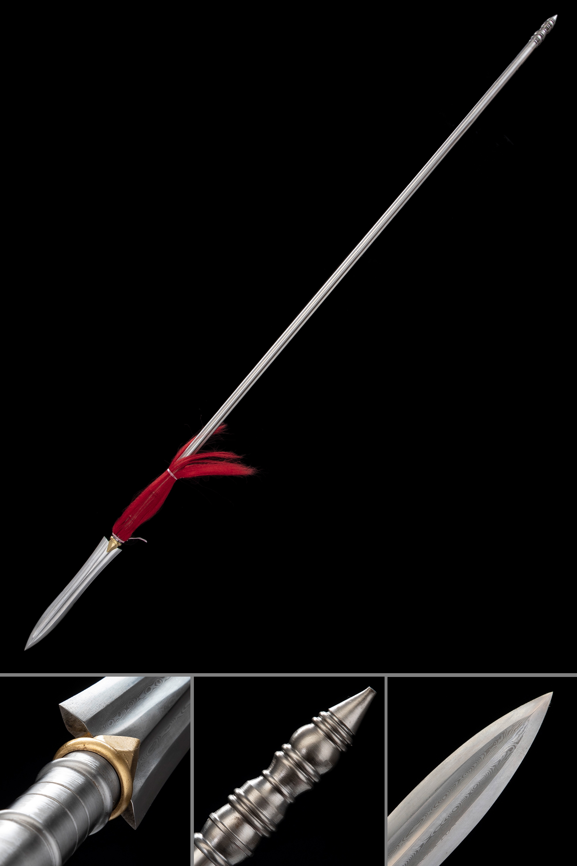 Japanese Yari | Japanese Overlord Yari Spear Sword With Pattern Steel ...