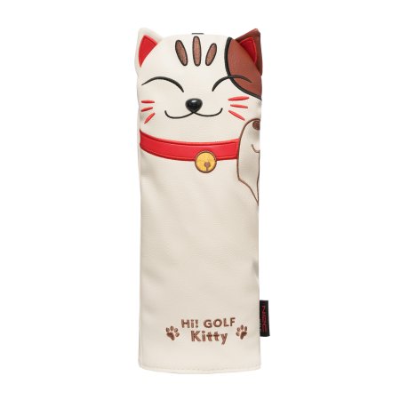 Lucky Cat Fairway Wood Headcover - Cream White