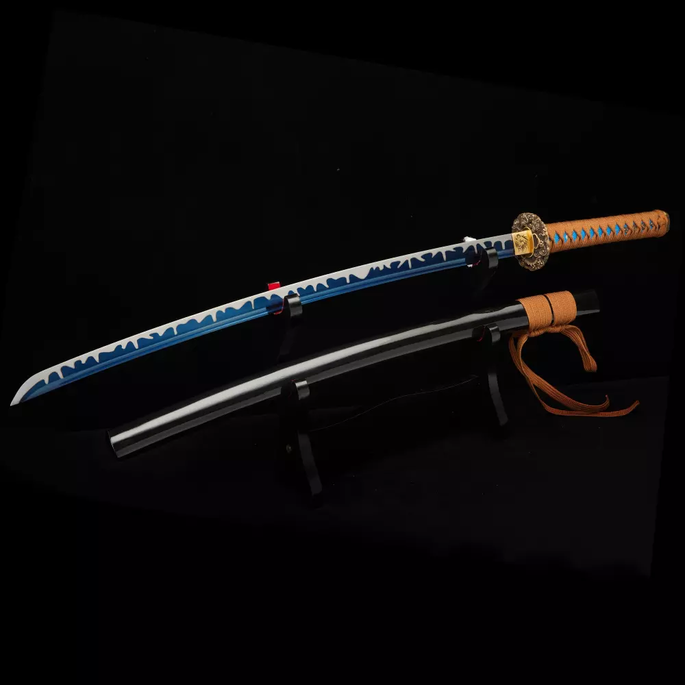 【限定】B.D.-THE TONITE 10 C.O.S.A. ISSUGI Handmade Japanese Katana Sword | T10 Steel Shinogi-Zukuri | Wave