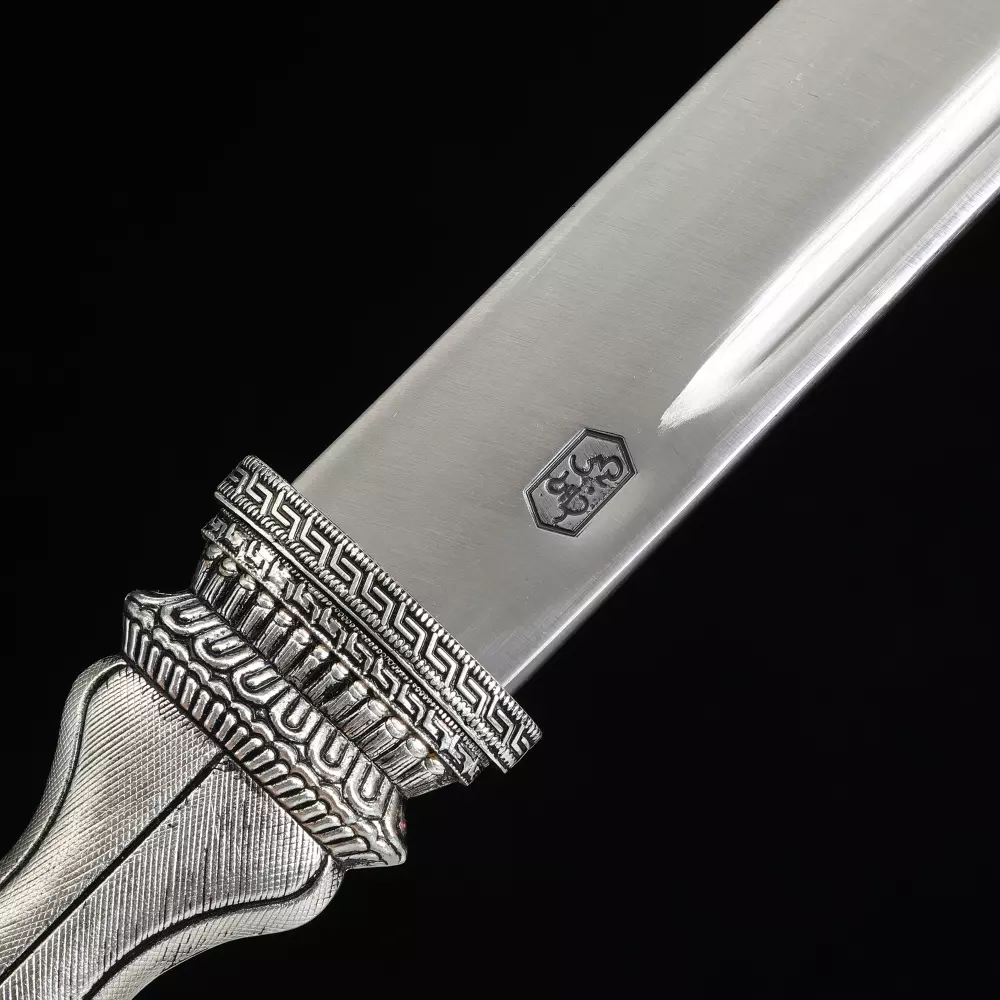 Tibetan Dagger | Antique Tibetan Knife, Double Edge Blade