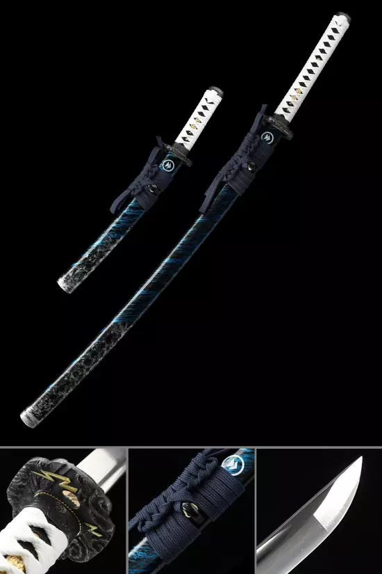 Handmade Ghost Of Tsushima Katana Sword Katana And Tanto Sword Set
