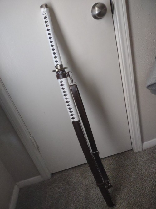 The Walking Dead Michonne's Katana, Zombie Slayer Katana Sword With Strap