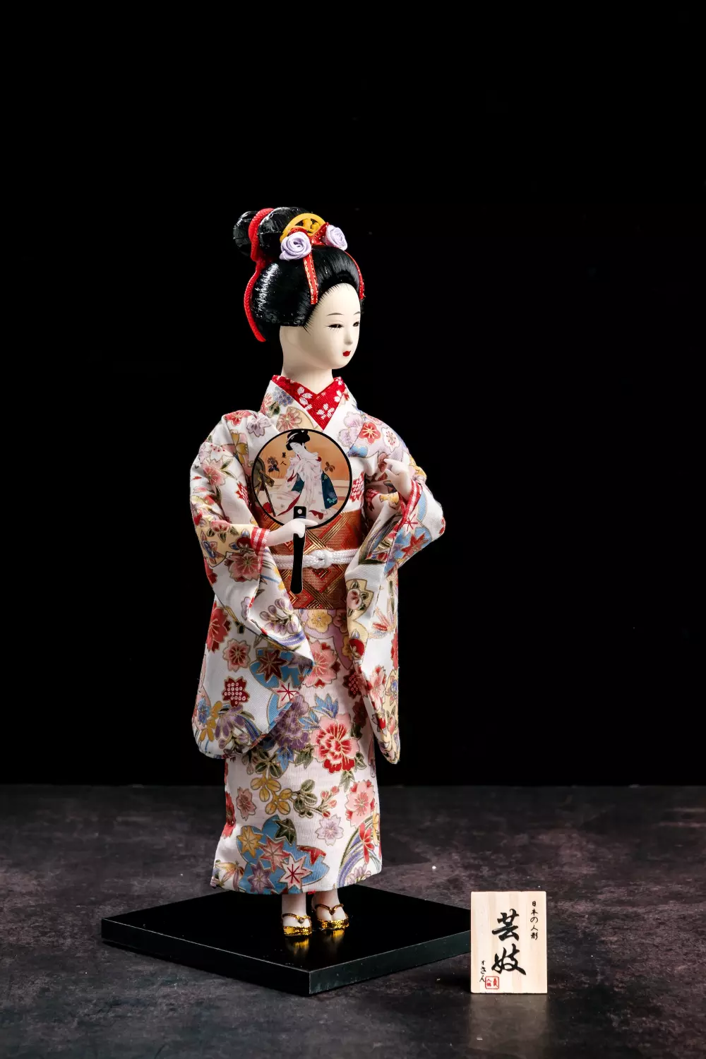 Asian Geisha Doll  Traditional Japanese Geisha Doll With Blue Kimono -  TrueKatana