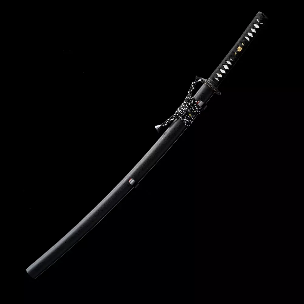 Handmade Brown Wooden Blunt Unsharpened Blade Katana Samurai Sword With  Flower Tsuba - TrueKatana