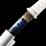 White Crod Handle Tanto
