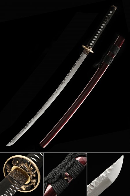 Handmade Real Japanese Samurai Sword Pattern Steel