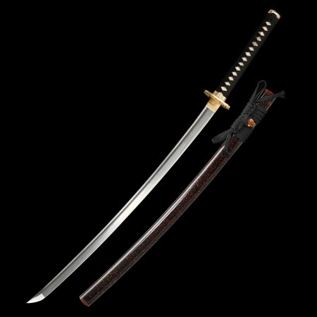 Handcrafted Japanese Katana Sword Damascus Steel With Copper Tsuba