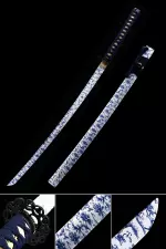 Handmade Aluminum White Blade Blunt Unsharpened  Practice Katana For Beginner Training