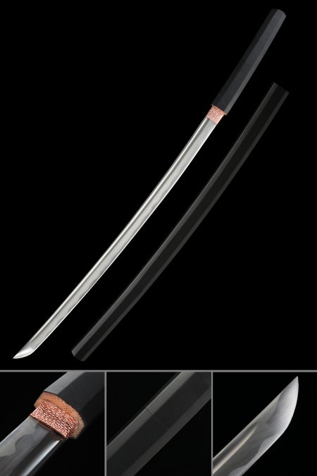 Handmade Sasuke Style Shirasaya Katana Sword 1045 Carbon Steel