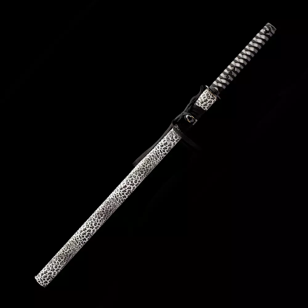 Ninjato Katana | Manganese Steel Ninjato with Leopard Print Saya