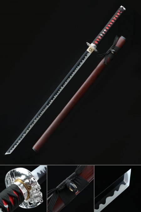 Handmade Japanese Chokuto Ninjato Sword With Black Blade