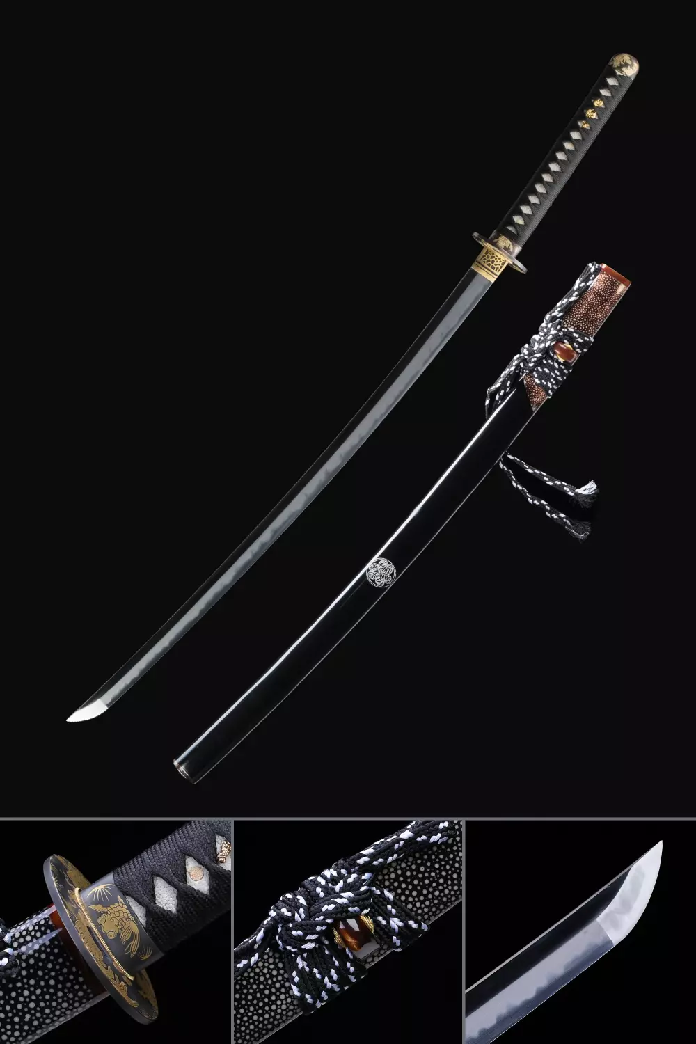 Clay Tempered T10 Folded Steel Japan Samurai Sword Katana Sharp High Quality #78 