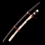Brown Crod Handle Wooden Katana Swords