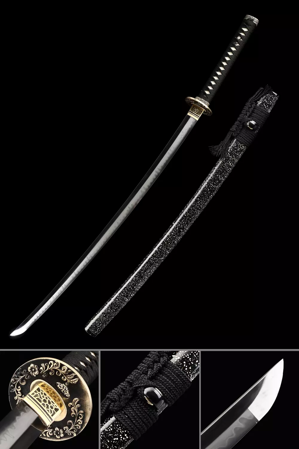 Katana Premium  Espada Katana Japonesa Afilada Hecha A Mano T10 Doblada  Arcilla Acero Templado Real Hamon - TrueKatana