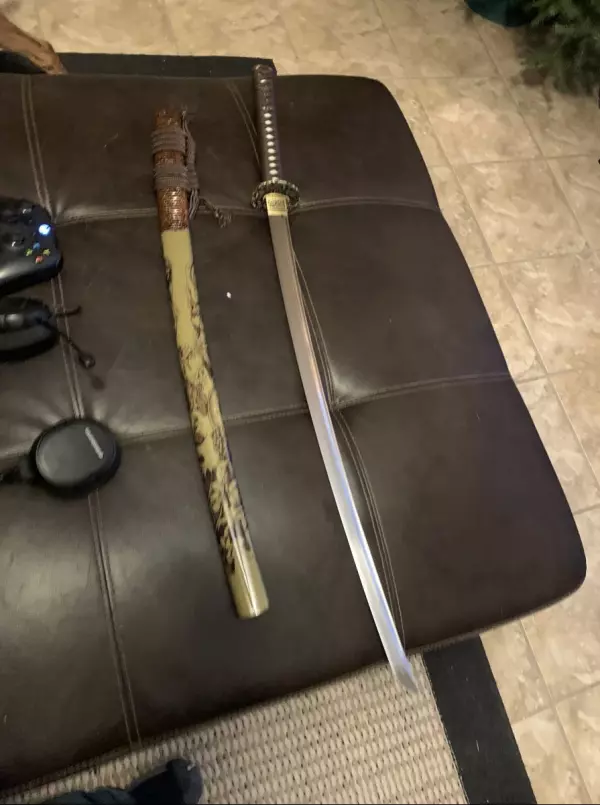 Handmade Japanese Samurai Sword T10 Folded Clay Tempered Steel Real Hamon