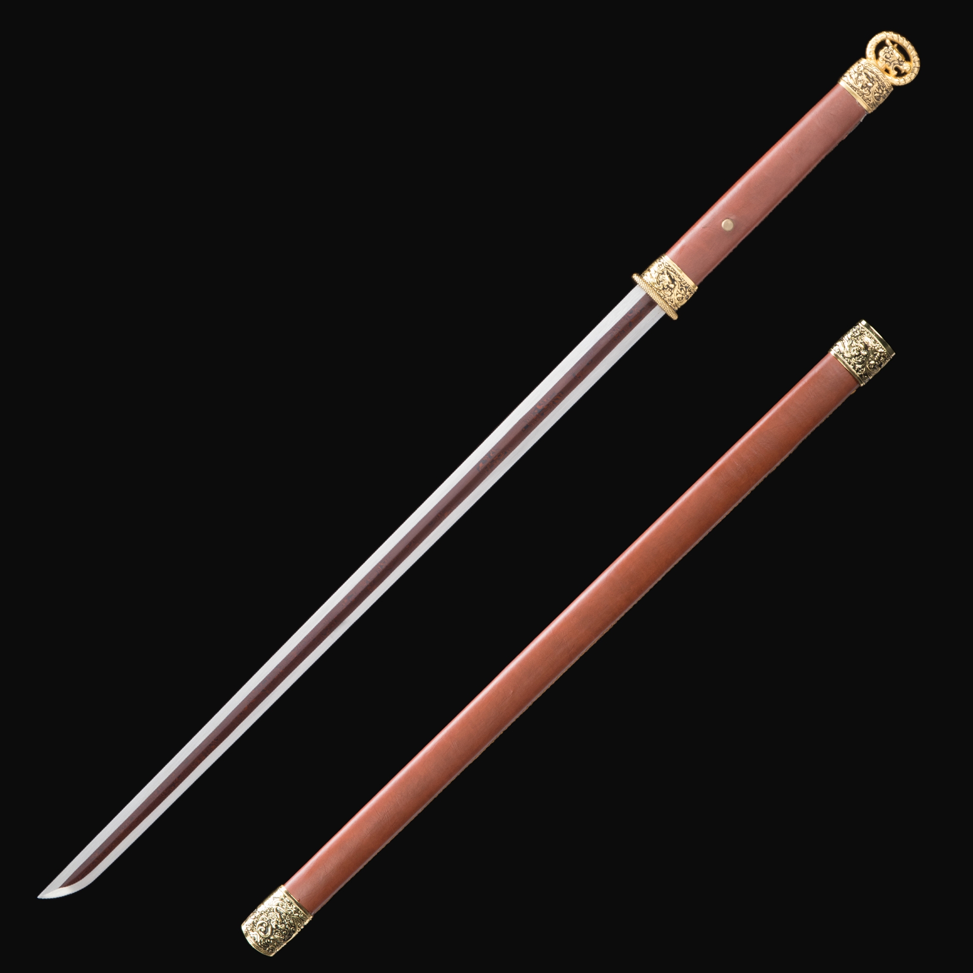 Double Edged Ninjato | Damascus Steel Double Edge Ninjato with