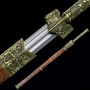 Handmade Manganese Steel Real Chinese Han Dynasty Sword With Rosewood Scabbard
