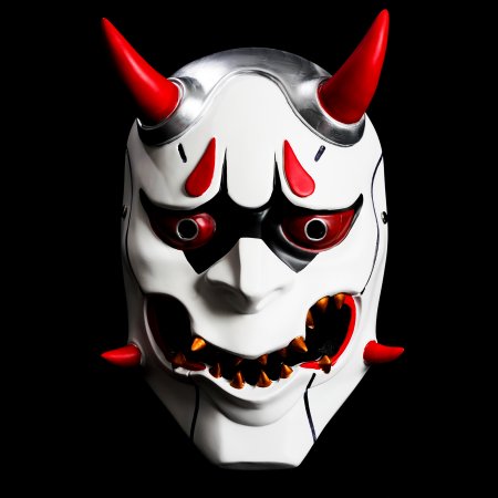 Scarlet Specter Fierce Oni Warrior Mask