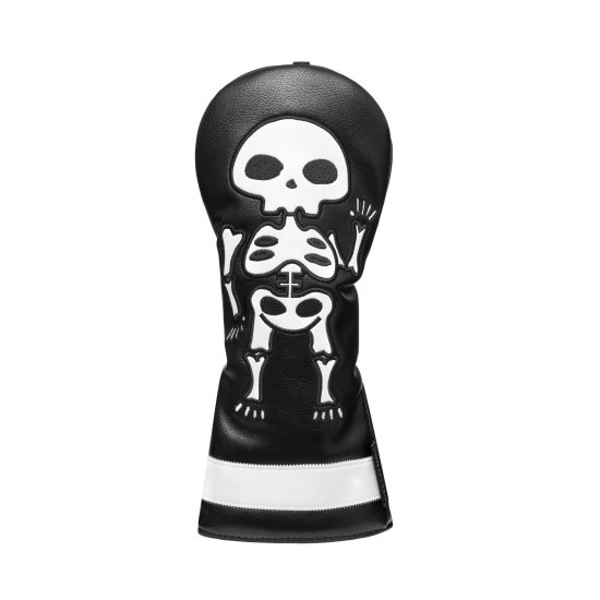 Skull Hybrid Golf Headcover - Black