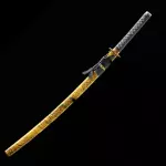 Flowers Theme Tsuba Wooden Katana Swords