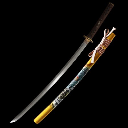 Handmade Full Tang Japanese Katana Sword With Damascus Steel Blade