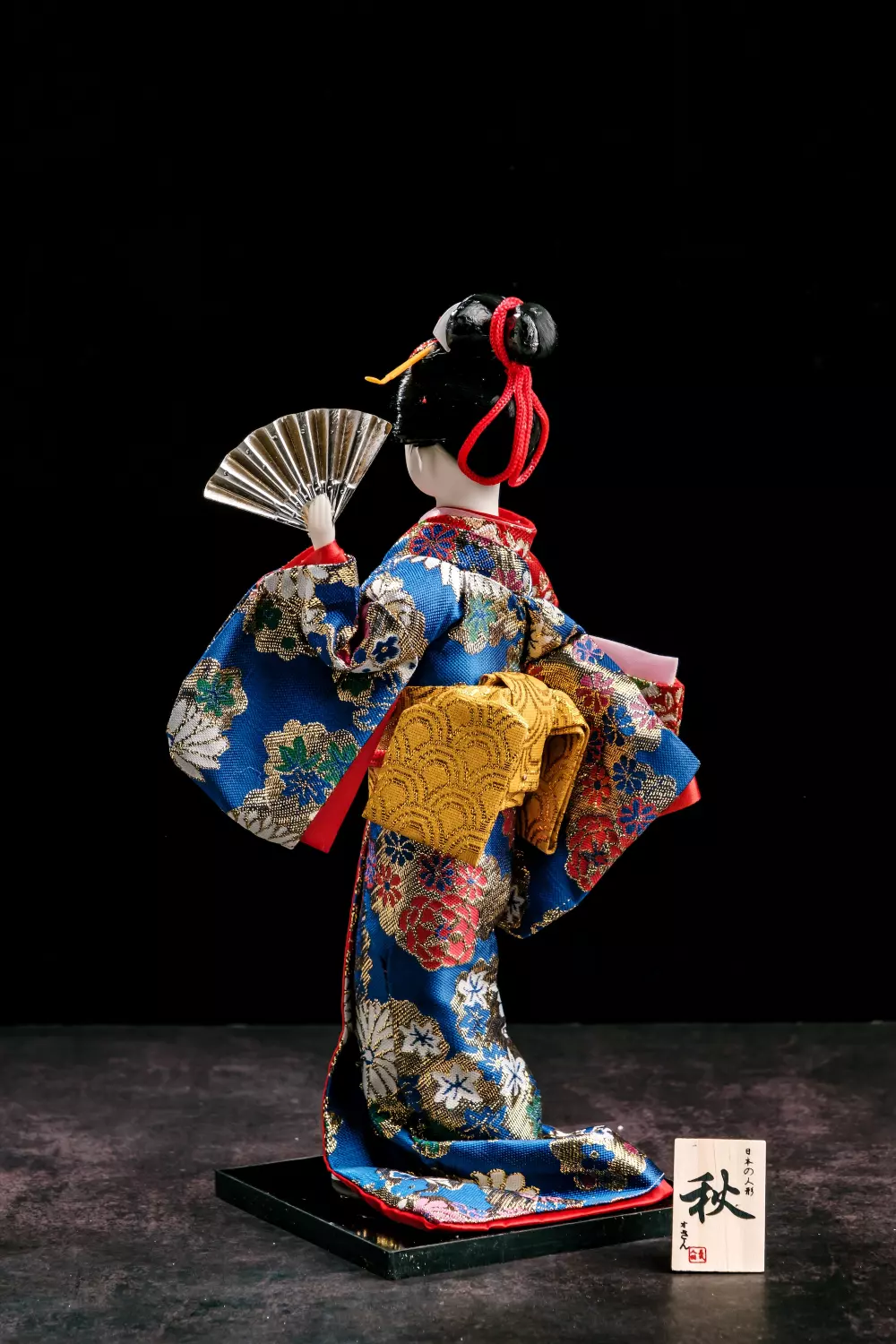 Asian Geisha Doll  Traditional Japanese Geisha Doll With Blue Kimono -  TrueKatana