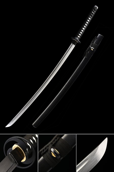 Damascus Katana, Handmade Japanese Katana Sword Damascus Steel Full Tang