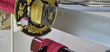 Handmade Japanese Straight Sword High Manganese Steel