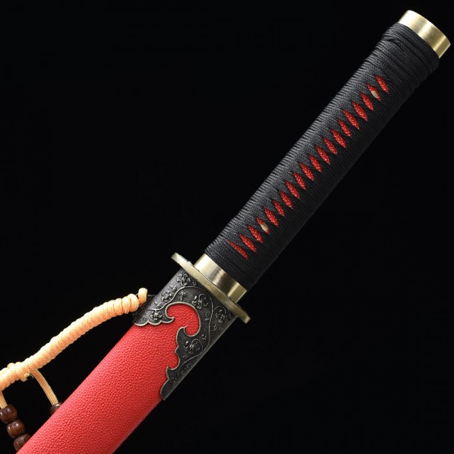 Naginata Sword | Japanese Naginata in Manganese Steel - Red