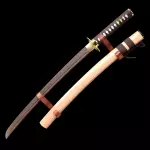 Brown Crod Handle Wooden Katana Swords