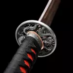 Pu Red Samegawa Wooden Katana Swords