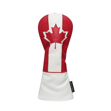 Patriotic Canadian Flag Fairway Wood Headcover - Red