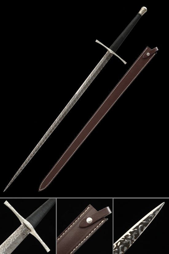 Hand Forged Medieval Longsword 1095 Carbon Steel Blade