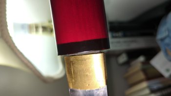 Blind Fury Zatoichi Stick/Cane Sword With Red Scabbard