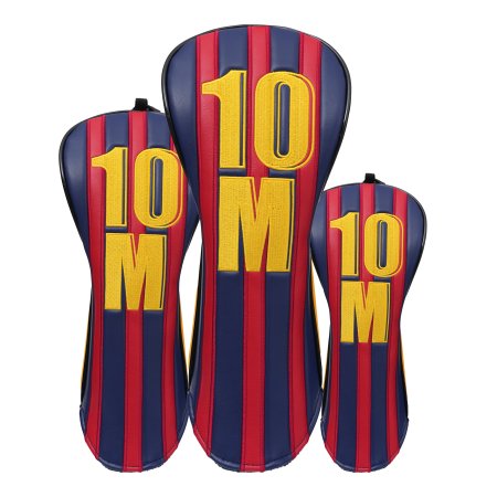Messi Style Golf Wood Headcovers Set