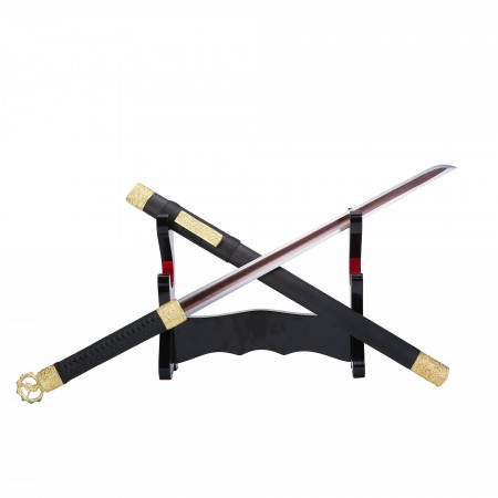 Double Edge Blade Gold No Guard Ninjato Japanese Ninja Swords