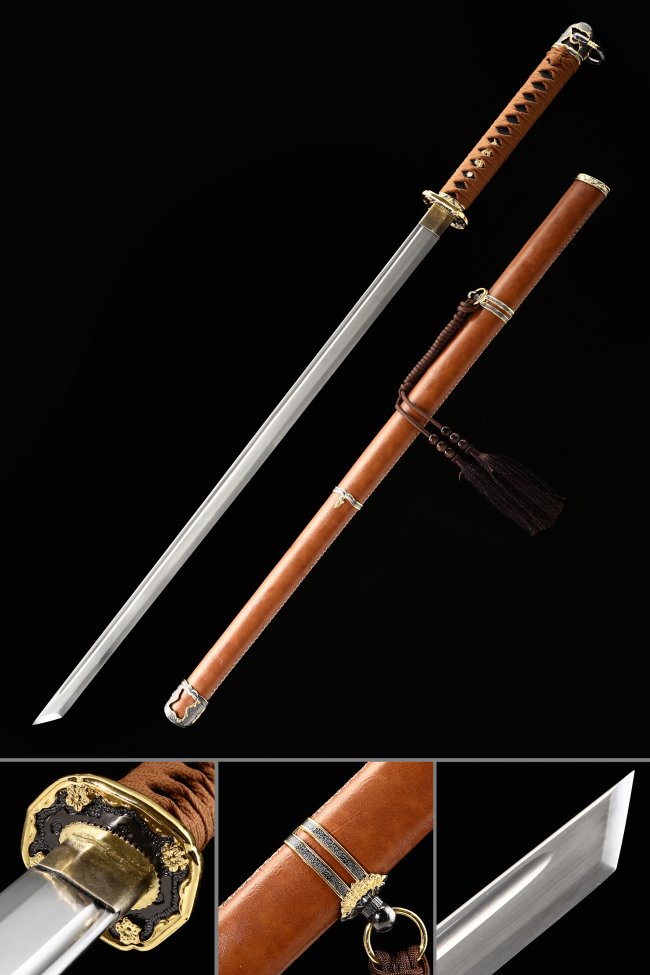 Wwii Japanese Army Officer's Shin Straight Gunto Sword Type 98