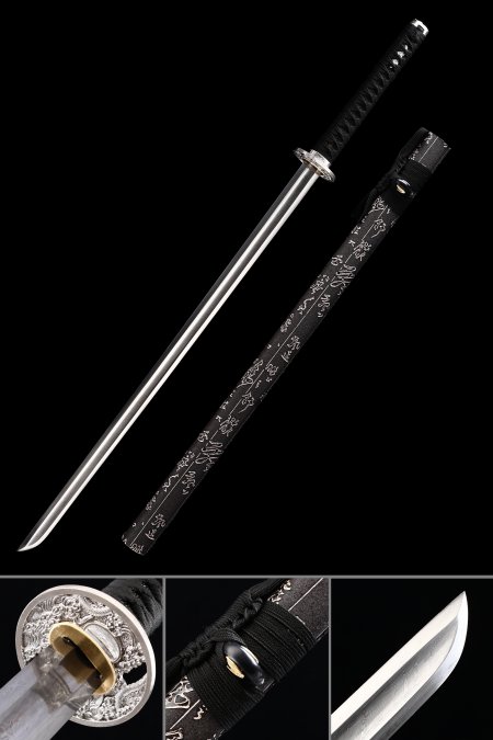 Handgefertigtes Japanisches Chokuto Ninjato Schwert Muster Stahl