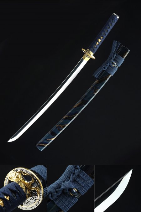 Handmade Real Japanese Wakizashi Sword T10 Carbon Steel