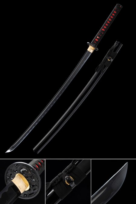 Handmade Japanese Katana Sword 1060 Carbon Steel With Dragon Tsuba