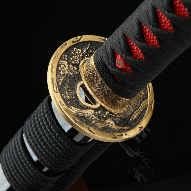 Ancien katana épée de samouraï japonais rare tsuba en fer