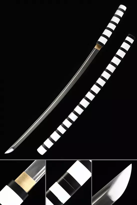Handmade Shirasaya Katana Sword High Manganese Steel Without Tsuba