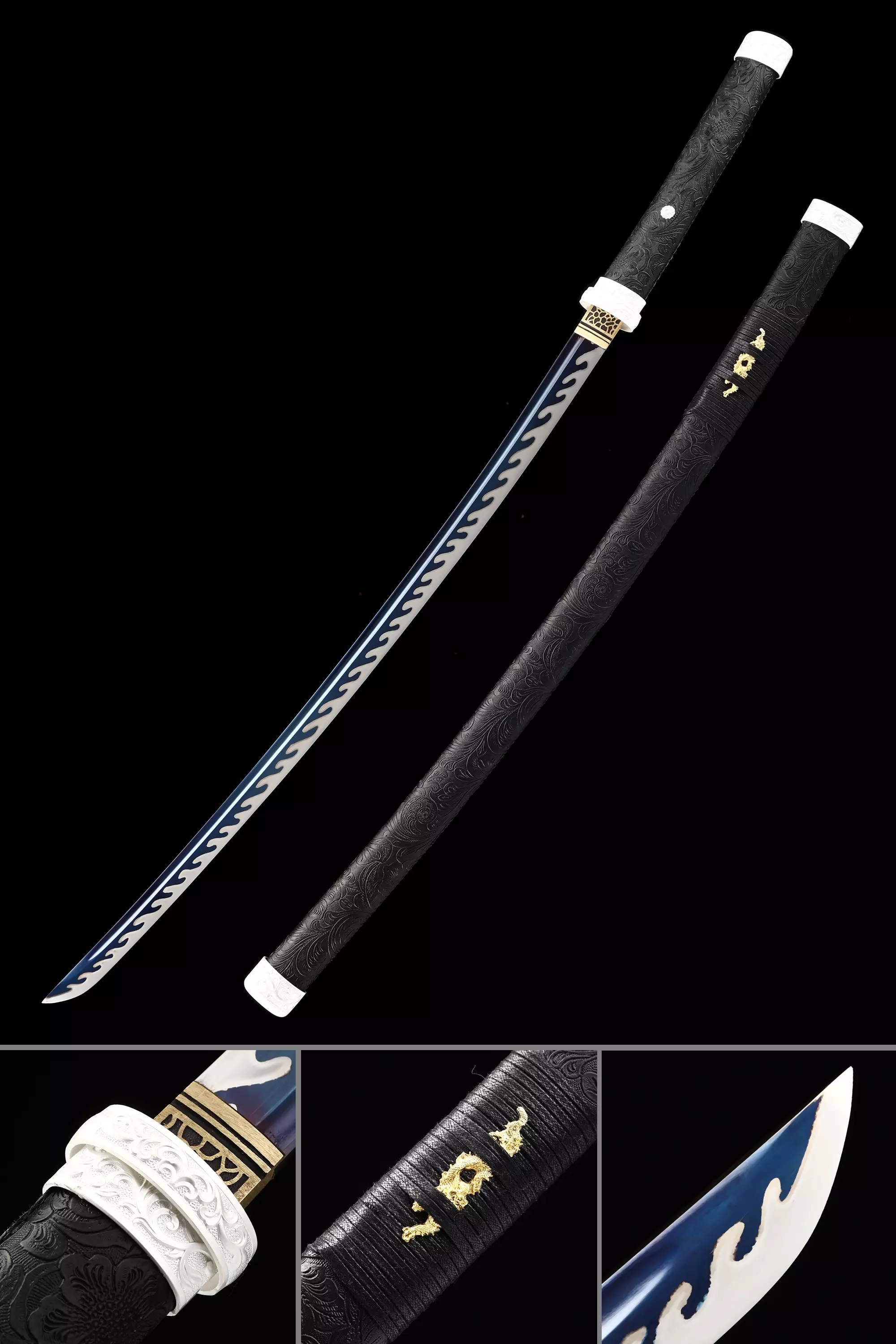 One Handed Katana | Handmade Japanese Katana Sword High Manganese Steel ...